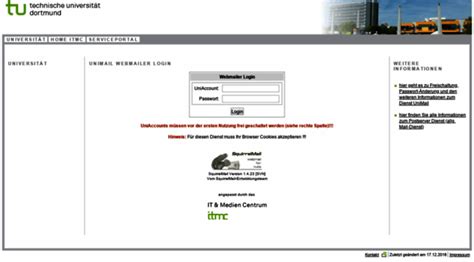 unimail dortmund|roundcube webmail tu dortmund.